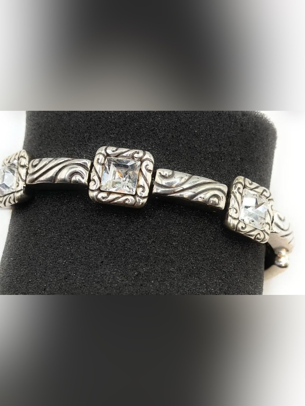 Brighton “Regina” 5 Swarvorski Crystal Link Bracelet